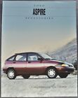 1994 Ford Aspire Accessories Brochure Folder SE Sedan Excellent Original 94