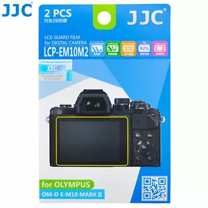 2Pcs JJC LCD Screen Protector Film for OLYMPUS E-M5 Mark III II E-PL7 E-P5 PEN-F - Picture 1 of 12