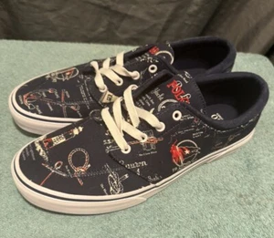 Polo Ralph Lauren Faxon X bedruckt maritimes Motiv Freizeit Turnschuhe 1087 Herren 9,5 - Bild 1 von 6