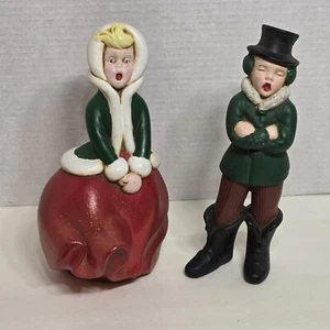 9" Vintage ATLANTIC MOLD CO. Canti di Natale che cantano, dipinti a mano anni '60 - Foto 1 di 9