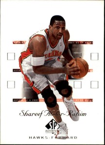 2001-02 SP Authentic Basketball #1 Shareef Abdur-Rahim