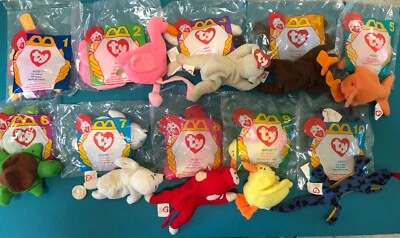 Teenie Beanie Babies 1993 1996 1997 McDonald's Happy Meal Toys Ty NEW & USED - Image 1 of 3