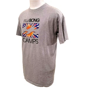 Billabong Men's Size L Solid Gray Graphic Short Sleeve Crew-Neck T-Shirt - Picture 1 of 8