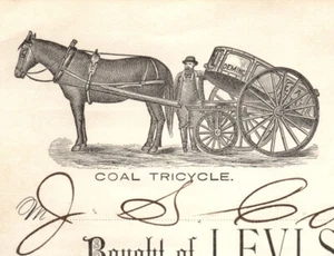 Coal Wagon Billhead Middletown CT Connecticut  - Picture 1 of 3