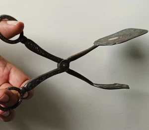 Vintage Silver Plate Small Confectionery Tongs Rostere Sweets spoon 8.5" Home - Picture 1 of 7