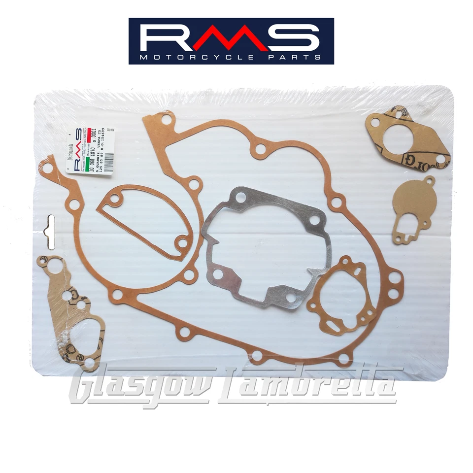 Vespa T5 Scooter Italian COMPLETE ENGINE GASKET SET Top Quality by RMS - Image 1 of 1