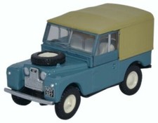 Oxford 76LAN188023 Land Rover SI 88" Canvas Blue 1/76 Scale 00 Gauge T48 Post