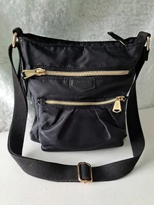 AIMEE KESTENBERG Womens Tyler Black Nylon Crossbody Bag Purse Medium - Picture 1 of 10