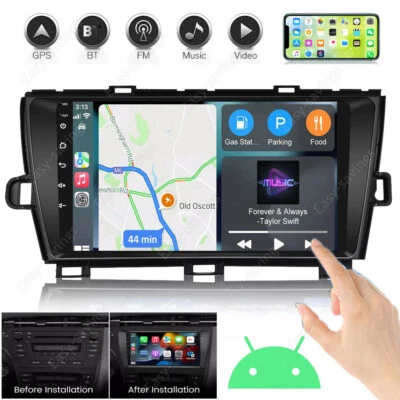 For Toyota Prius 2010-2015 9" Android 15 Carplay Car Stereo Radio GPS Navi WiFi - Image 1 of 4