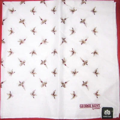 GEORGE KENT *Flying Ducks Handkerchief 42cm /KOTETU - Image 1 of 4