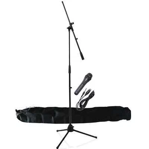 NJS Microphone Boom Stand Kit with Microphone 3m XLR Cable And Clip - Picture 1 of 2