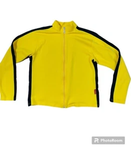 Mooto Mens MMA Full Zip Warm Up JacketSz M Martial Arts Yellow/Black Trim - Picture 1 of 8