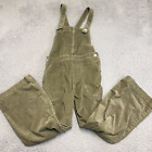 Patagonia Overalls Womens Size 0 Corduroy Organic Cotton Cropped Wide Leg 75100