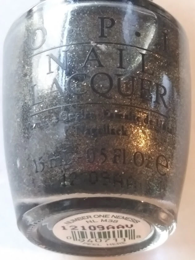 OPI Nail Polish Number One Nemesis NL M38 Spider Man Collection Dark Glitter