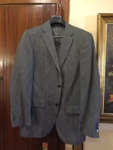 ROY ROBSON CHAQUETA (CORTEFIEL) NUEVA Talla 48 Chaqueta LINO Rallas - Imagen 1 de 8