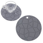  Safe Silicone Non Hot Pad Dinnerware Hanging Grey Round Pot Holder Washable