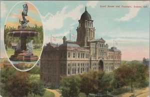 c1910-20s Court House Fountain Denver Colorado birds eye view E375 - Picture 1 of 2