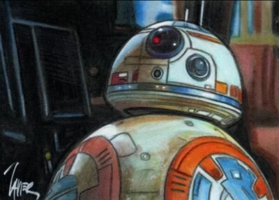 2024 Blackhilt BB-8 1/1 Hand Painted Original Art Card Auto Javier Gonzalez - Image 1 of 3