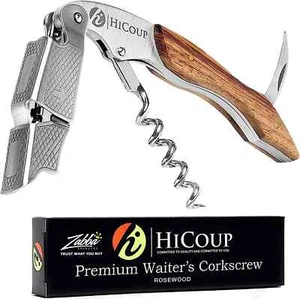 Hicoup Wine Opener - Professional Corkscrews for Wine Bottles w/Foil Cutter - Foto 1 di 4