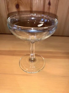 Vintage Stiel Cocktail Martini Wein Sherbet Glas Sockel Sockel 4,5" hoch - Bild 1 von 4