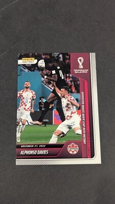 2022 Panini Instant World Cup #57 Alphonso Davies Canada /757 READ - Image 1 of 2