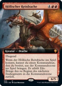 1X NM Hellkite Courser (Höllischer Reitdrache) GERMAN Extended Art Foil - Picture 1 of 1