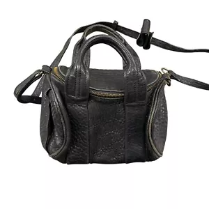 Alexander Wang Mini Rockie Black, Rhodium Studs Pebbled Leather. - Picture 1 of 7