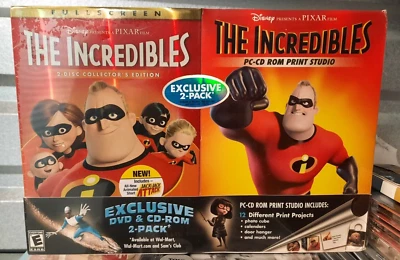 The Incredibles 2-disc Collector's Ed DVD + CdRom Print Studio Set BRAND NEW !!! - Image 1 of 4