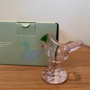 Iittala Birds by Toikka Mini Sieppo Pink Green Oiva Toikka - Picture 1 of 6