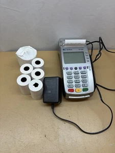 Verifone VX520 VX 520 Credit Card Machine Terminal Reader W Paper And Power - Picture 1 of 7