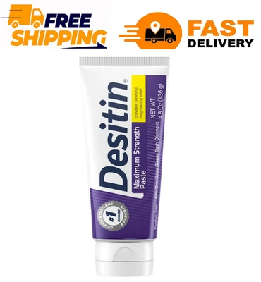 Crema para dermatitis de pañal para bebé Desitin Maximum Strength, óxido de zinc, 4,8 oz Foto 1 de 4