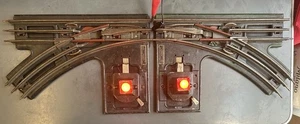 🚂Lionel Prewar 021 Illuminated Left & Right Hand Switches C6 Tested & Serviced - Picture 1 of 5