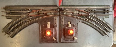 🚂Lionel Prewar 021 Illuminated Left & Right Hand Switches C6 Tested & Serviced - Image 1 of 4