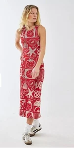 Damson Madder Ari Midikleid mit Cut-Outs rot Gr. 16 - Bild 1 von 13