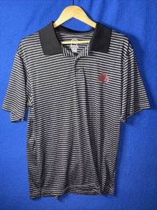 Texas State University Bobcats Poloshirt Herren XL schwarz grau gestreift Proedge - Bild 1 von 4
