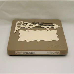 Tim Holtz Sizzix BIGZ Hanging Sign 656631 Alterations Die - Picture 1 of 5