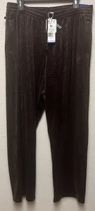 adidas Originals Women's VELVET TREFOIL MONOGRAM PANTS HL9122 MSRP$70  XL - Picture 1 of 5