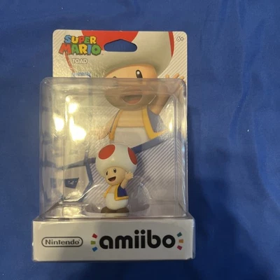 Nintendo Super Mario Bros series Toad Amiibo 1st US Release Sealed - Image 1 of 2
