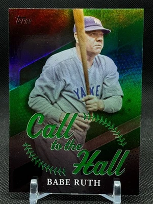 2025 Topps Babe Ruth Call to the Hall Green /99 #CTH-14 New York Yankees HOF - Image 1 of 2