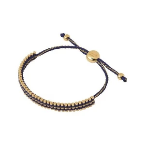 Bracciale LINKS OF LONDON Donna Amicizia Mini Vermeil Oro Navy NUOVO RRP190 - Foto 1 di 1