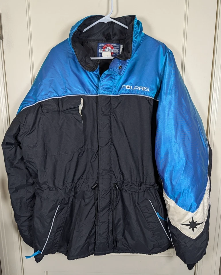 Vintage Polaris Snowmobile Jacket Colorblock Coat Thermoloft Men’s Size: 2XL - Image 1 of 3