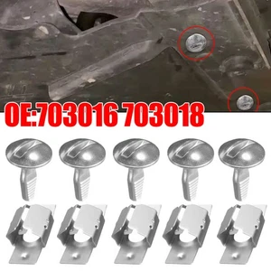 10X Car Engine Undertray Cover Clip Guard Metal Fastener For Peugeot Citroen - Picture 1 of 9