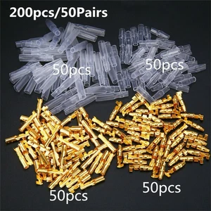 200 Stück Klemmenverbinder DC48V 4,0 mm Klemmenset mit Isoliermantel - Bild 1 von 5