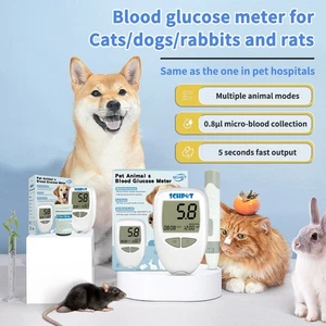 Cuidado preciso, una gota en su lugar - Medidor de glucosa en sangre animal con 50 tiras reactivas - Imagen 1 de 10
