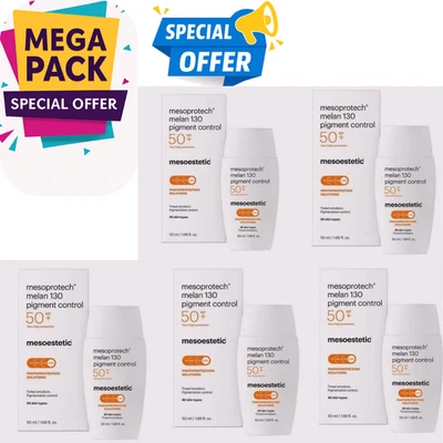 Mesoestetic Mesoprotech Melan 130 Pigment Control SPF50+ 50ml (5 PACK ) New - Image 1 of 3