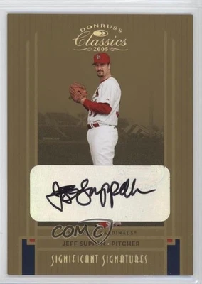 2005 Donruss Classics Gold Significant Signatures /100 Jeff Suppan #37 Auto - Image 1 of 2