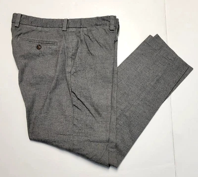 Pantalones informales Brooks Brothers ROJO POLAR para hombre 33x28 gris mezcla de algodón frente plano Foto 1 de 4