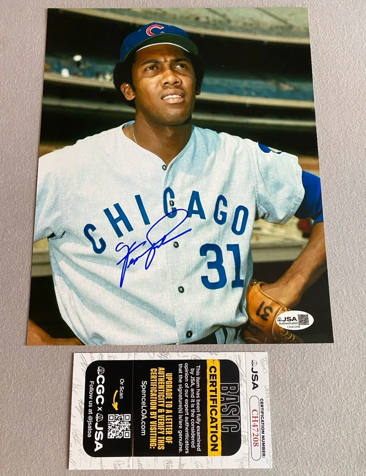 CHICAGO CUBS FERGIE JENKINS AUTOGRAPH 8x10 PORTRAIT PHOTO- JSA CH47208 - Image 1 of 1
