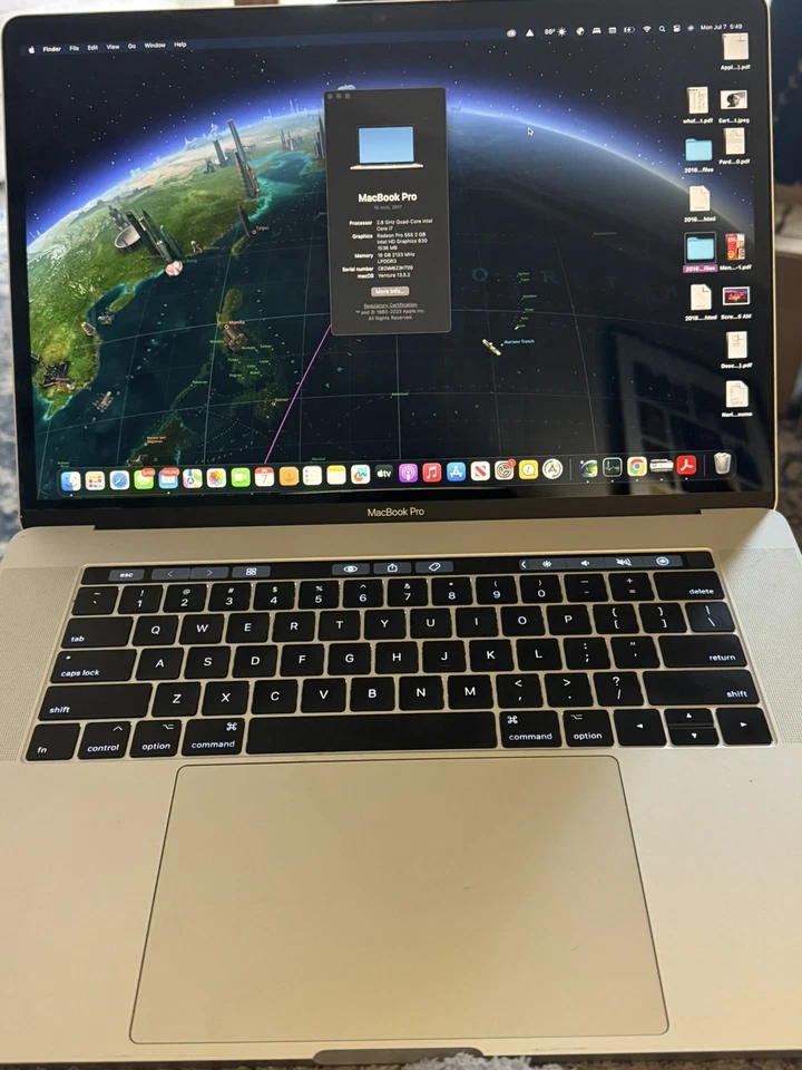 15 英寸 Apple MacBook Pro - 3.8Ghz Turbo i7 16GB 256GB 固态硬盘触控条   — 第 1/4 张图片