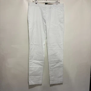 J. Pantalones chinos Crew blancos 36/34 NUEVOS 770 calce recto elásticos - Imagen 1 de 6